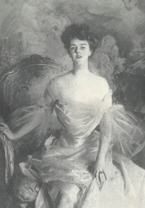 Mrs. Joseph E. Widener was painted in 1903 by the premier portrait painter of the Gilded Age, John Singer Sargent.